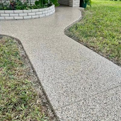 Coated Front Walk