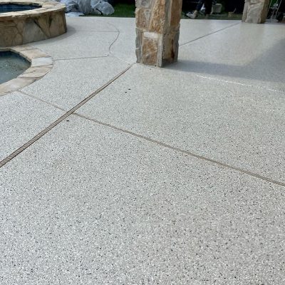 pool concrete covering