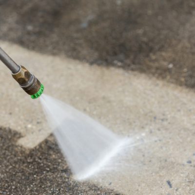 pressure washing concrete